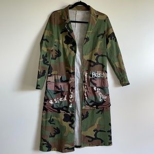 Army Fatigue Duster Jacket